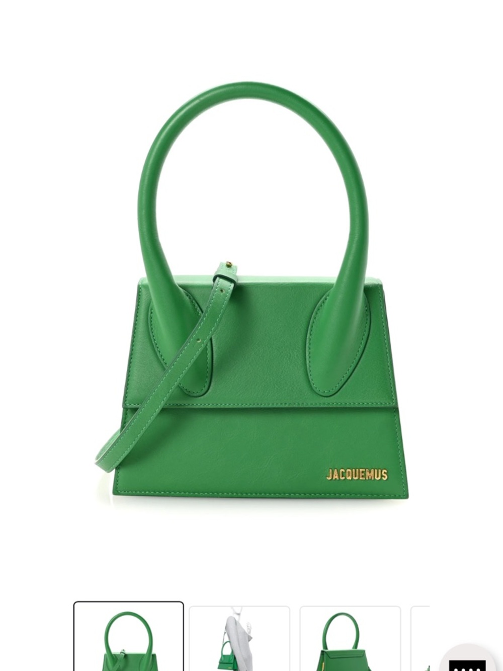 Jacquemus Green Le Chiquito Moyen Shoulder Bag